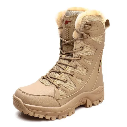 Tactical Military Leather Boots - Men's SWAT Army Casuals