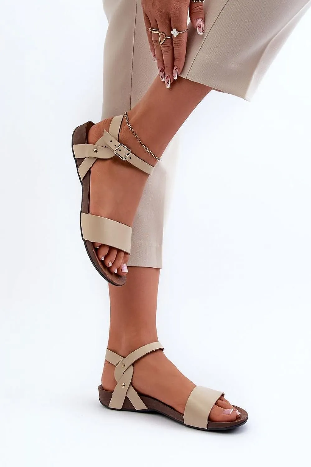 TEEK - Natural Leather Band Sandals