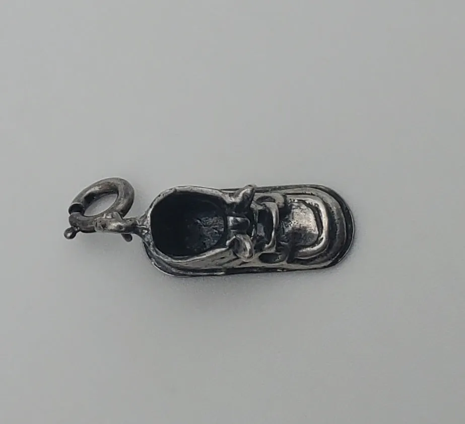 Vintage Sterling Silver Sneaker Charm